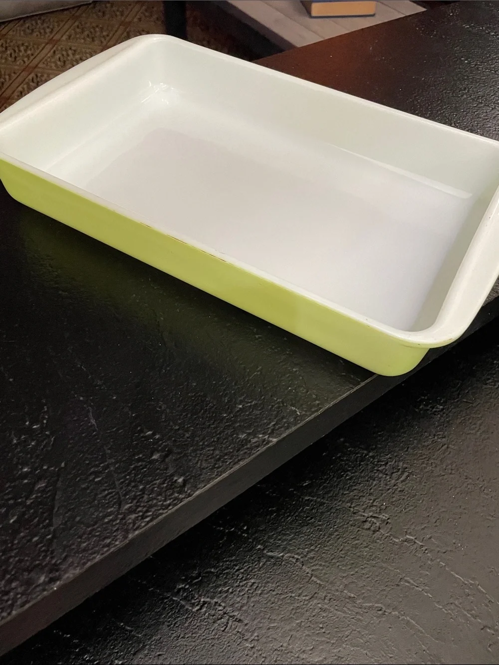 Pyrex Lime Green 2 Qt Ceramic Rectangular Baking Dish - Home Kitchen